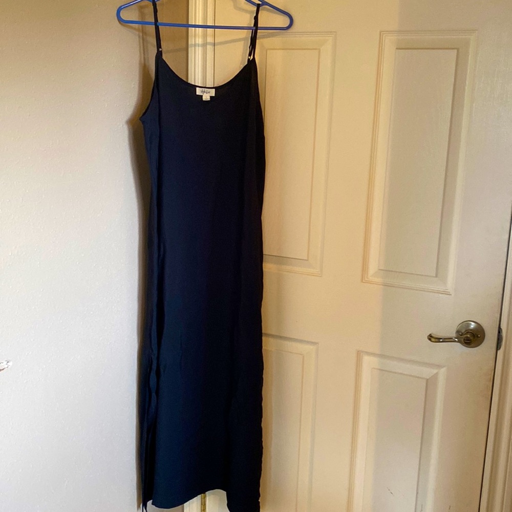 Black slip dress